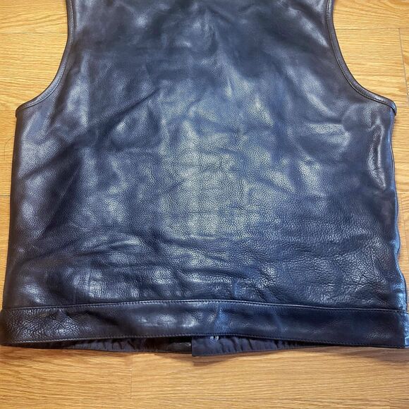 First Classics Platinum Label Leather Motorcycle Vest Sz XXL Black Carry/Conceal - Picture 14 of 16